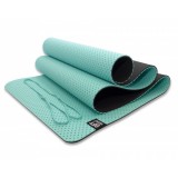 Мат для йоги 6 мм двухслойный перфорированный морская волна Original Fit.Tools