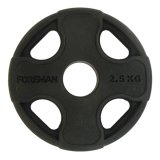 Олимпийский обрезиненный диск FOREMAN PRR 2,5 кг, черный Олимпийский обрезиненный диск FOREMAN PRR 2,5 кг, черный