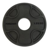 Олимпийский обрезиненный диск FOREMAN PRR 1,25 кг, черный Олимпийский обрезиненный диск FOREMAN PRR 1,25 кг, черный