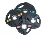 Диск олимпийский обрезиненный черный с двумя хватами 10 кг Original Fit.Tools ф50 мм