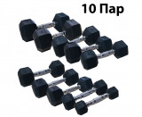 Гантельный ряд DFC от 1 кг до 10 кг Гантельный ряд DFC от 1 кг до 10 кг