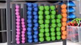 Гантель в виниловой оболочке, шестигранник PROFI-FIT 2 кг, оранжевая