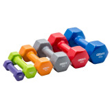 Гантель в виниловой оболочке, шестигранник PROFI-FIT 5 кг, синяя Гантель в виниловой оболочке, шестигранник PROFI-FIT 5 кг, синяя