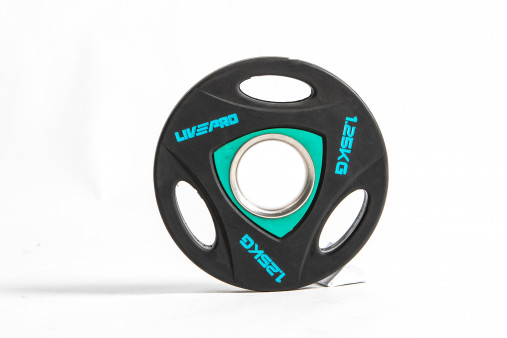 Набор олимпийских дисков 51 мм LIVEPRO Urethane Training 1,25-25 кг (157,5 кг) с хватами Набор олимпийских дисков 51 мм LIVEPRO Urethane Training 1,25-25 кг (157,5 кг) с хватами