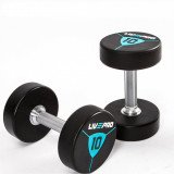 Гантели в уретане LIVEPRO Premium Urethane Dumbbells 34 кг, черный/синий Гантели в уретане LIVEPRO Premium Urethane Dumbbells 34 кг, черный/синий